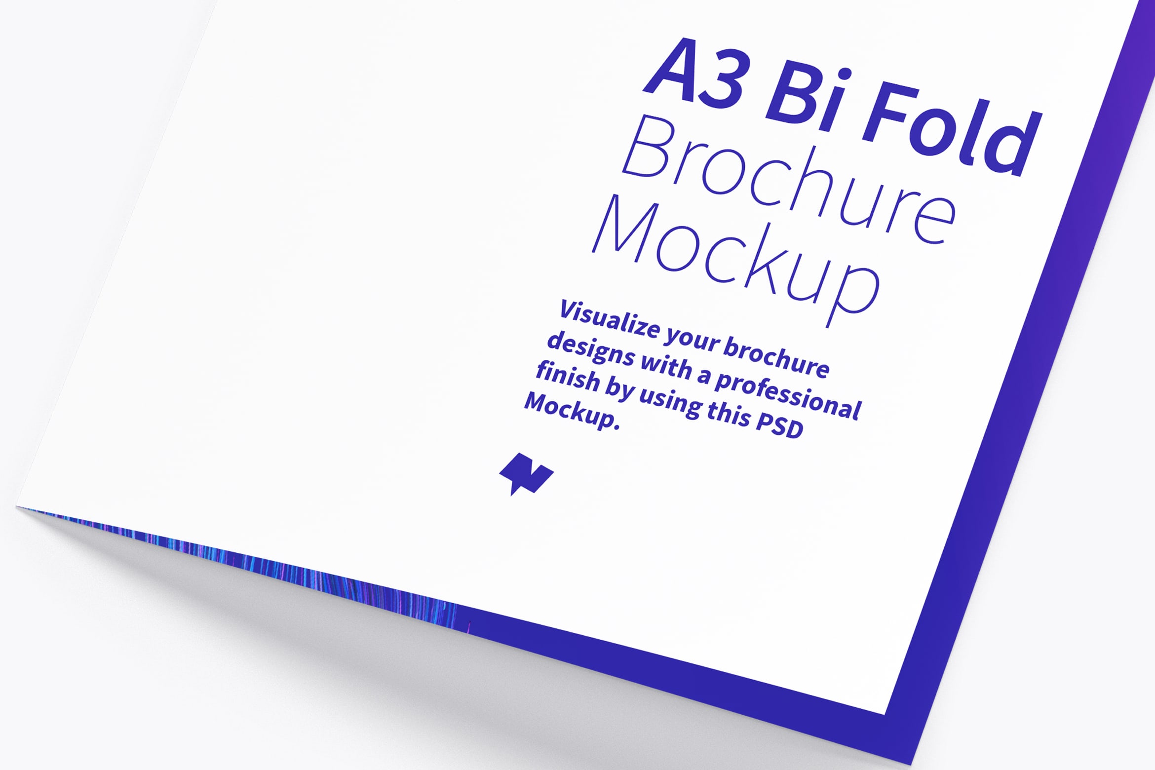 A3双折页设计传单小册子设计图样机模板01 A3 Bi Fold Brochure Mockup 01插图(3)