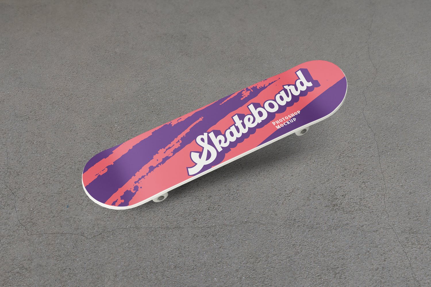 滑板喷漆图案设计预览PSD样机模板 Skateboard PSD Mockups插图(2)