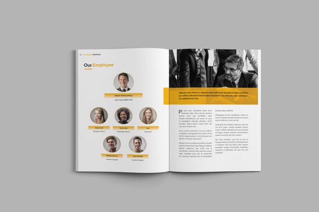 18页企业品牌形象宣传画册设计INDD模板 Pachira – Corporate Brochure Template插图(5)