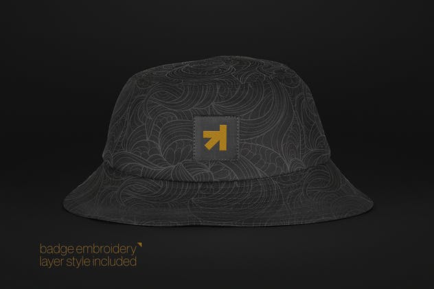 渔夫帽帽子设计样机模板 Bucket Hat Mockup插图(3)