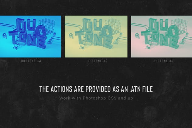 双色调照片调色PS动作 Duotone Photoshop Actions插图(11)