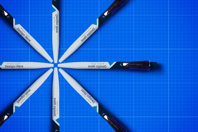 圆珠笔签字笔样机模板v11 Pen Mockup V.11插图(11)