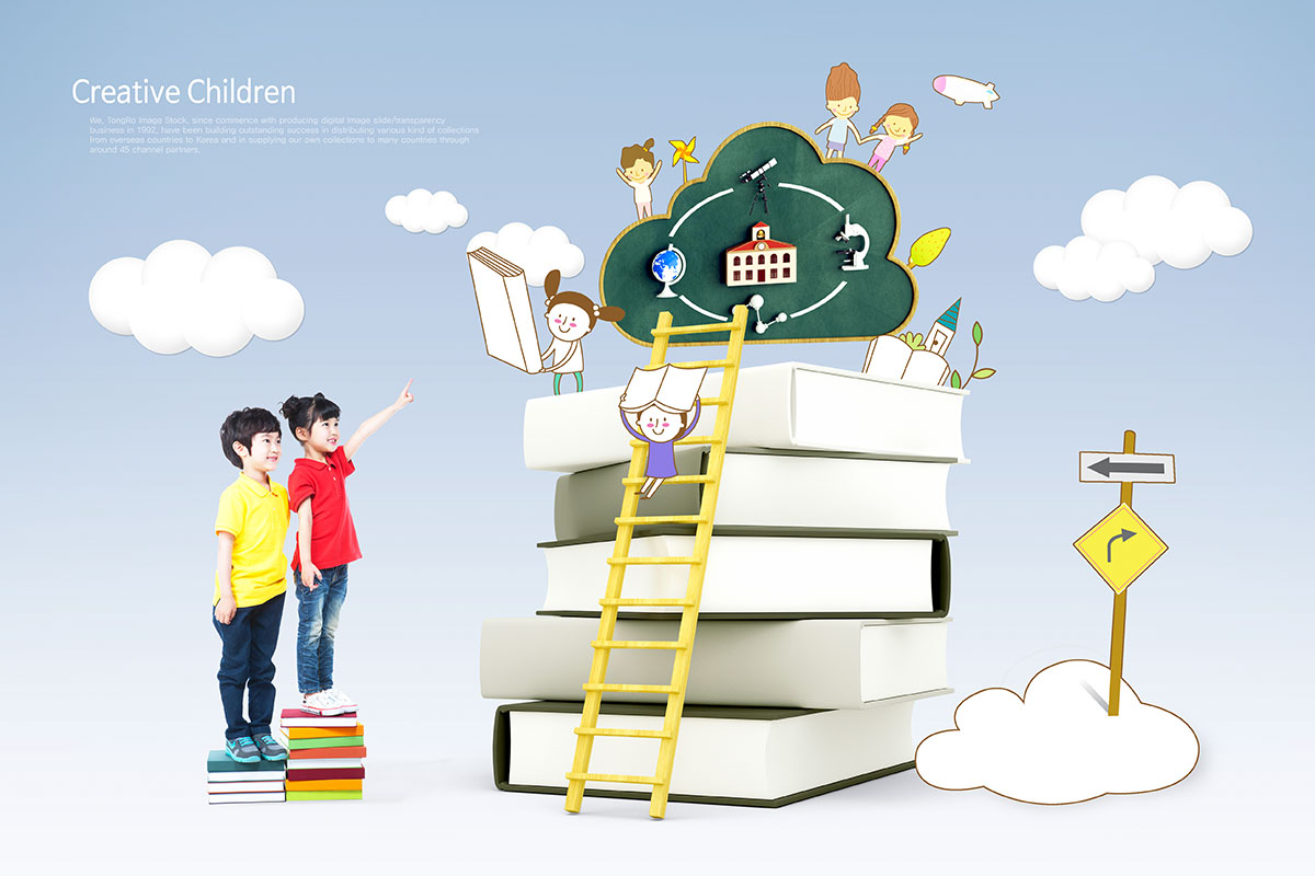 少儿&儿童学习知识教育设计PSD素材插图