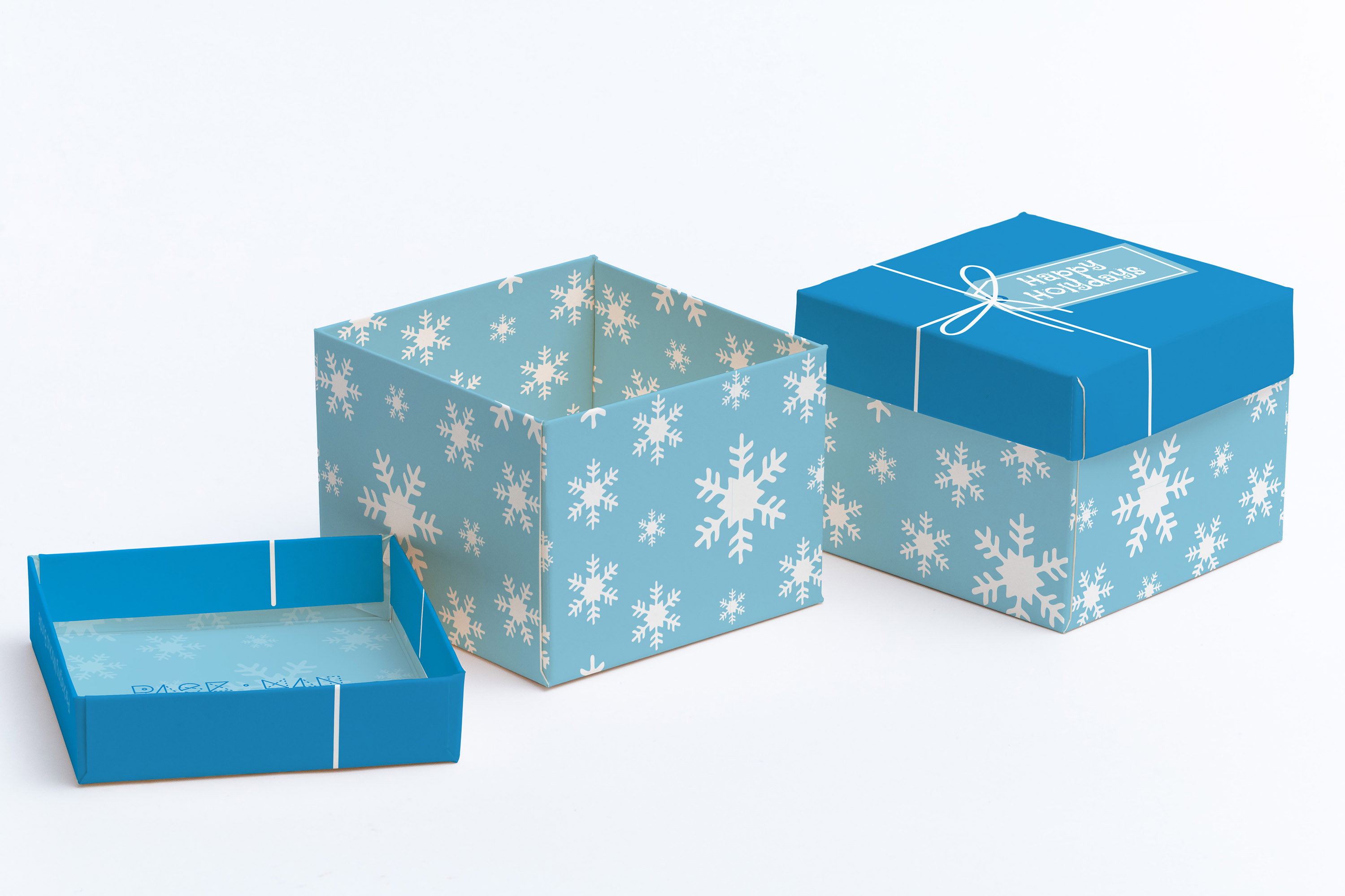 立方体礼品盒包装设计样机模板02 Cube Gift Box Mockup 02插图(1)