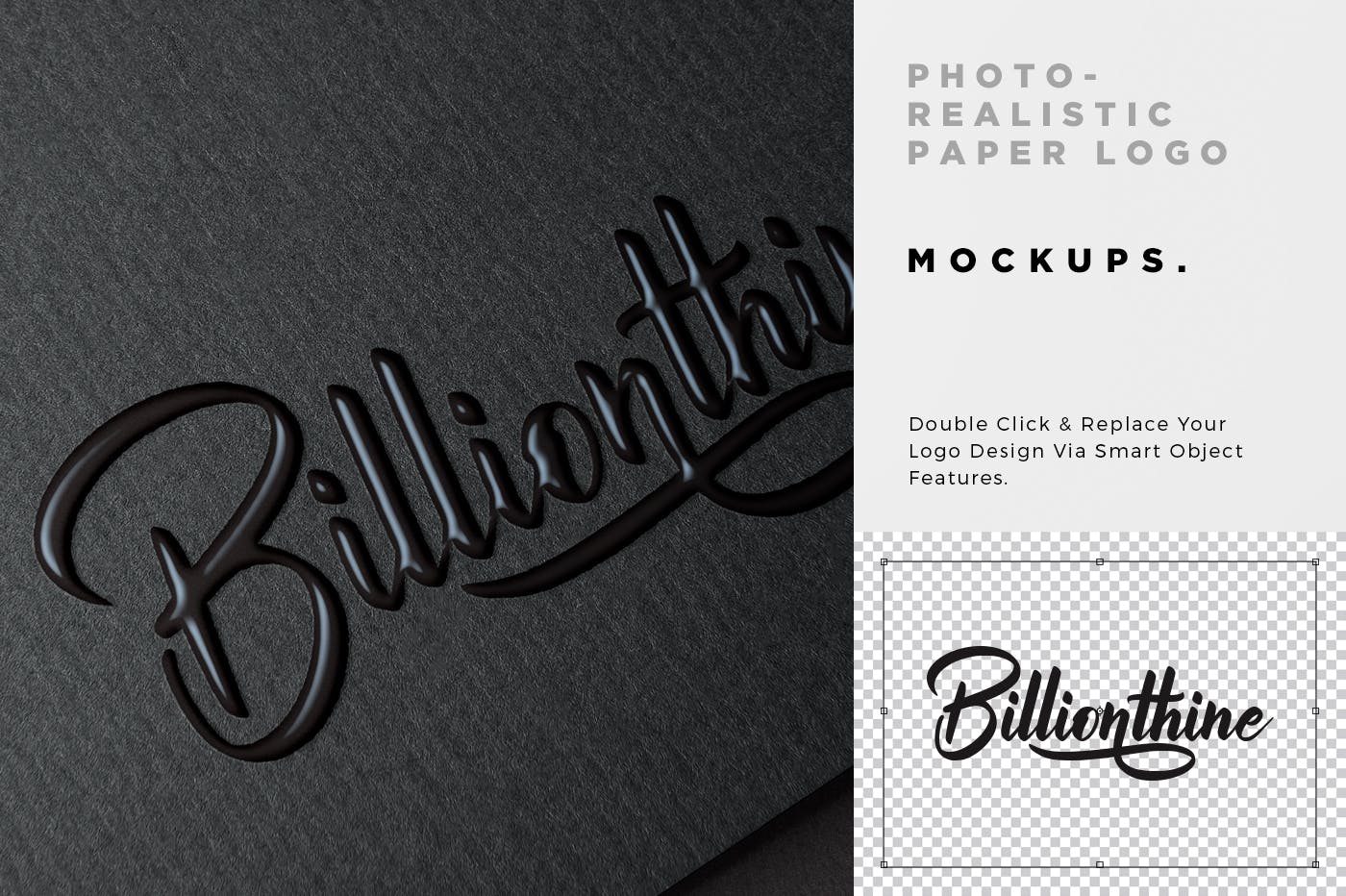 逼真Logo商标印刷效果图样机模板 Photorealistic Paper Logo Mockups插图(4)