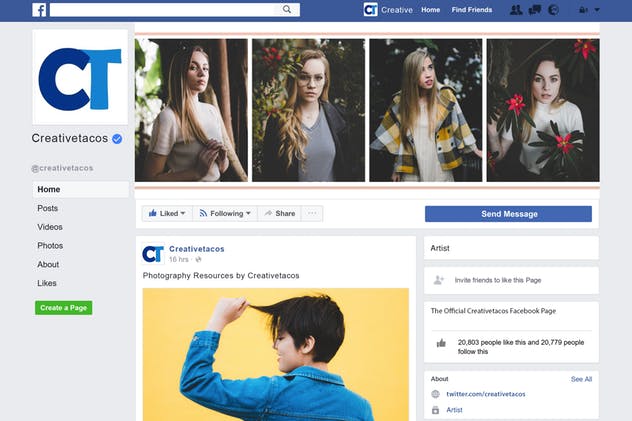 Facebook社交网页封面模板套装V12 Facebook Cover Template Set 12插图(2)