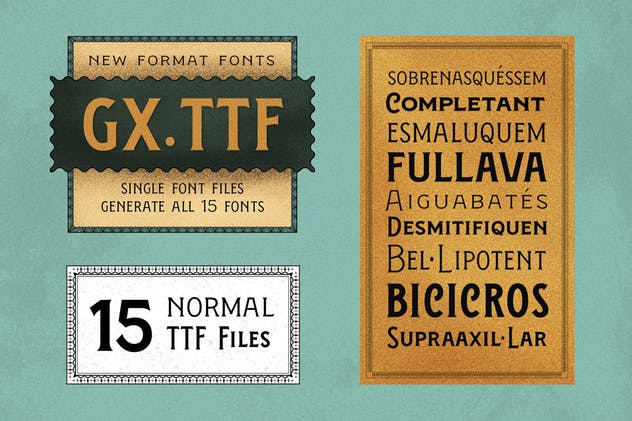 维多利亚时代复古风格衬线字体 Figuera Variable Fonts插图(4)