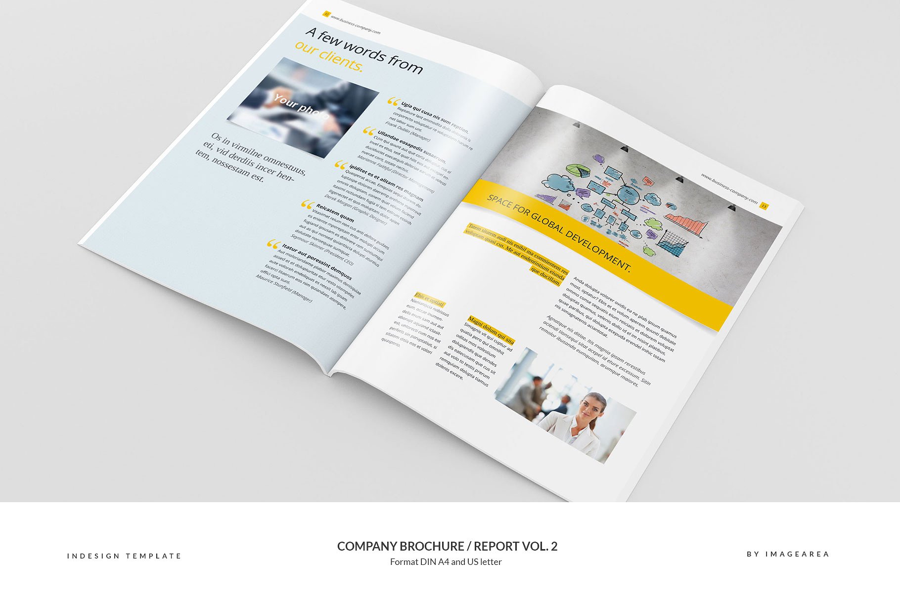 企业品牌宣传画册/企业年报设计模板v2 Company Brochure / Report Vol. 2插图(7)