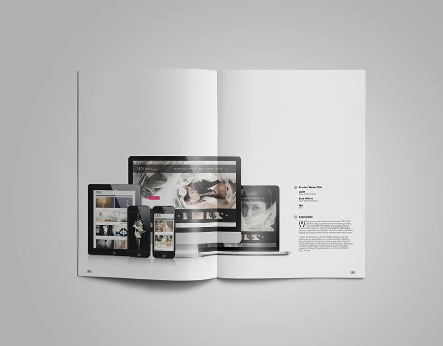 创意设计工作室设计案例/作品集画册设计模板 Creative Design Portfolio #01插图(4)