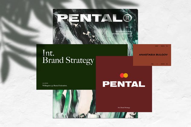 极简主义企业品牌设计展示样机模板 Pental No.2 – Minimalist Stationery Mockup插图(1)