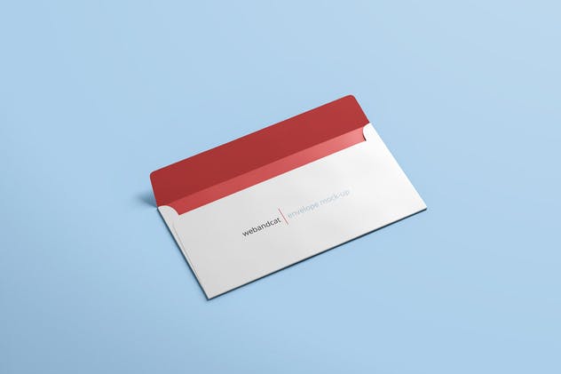 创意信封设计制作展示样机模板 Envelope DL Mock-up插图(1)