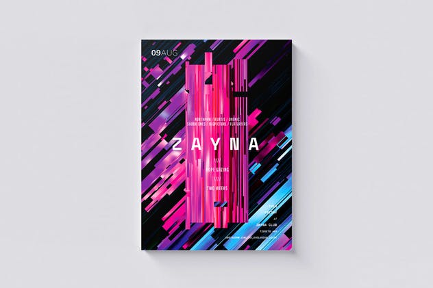 Zayna音乐派对海报传单模板 Zayna Flyer / Poster Template插图(2)