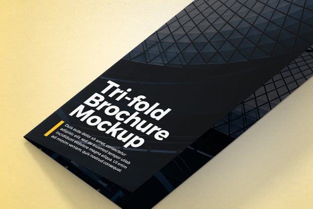 三折页A4规格传单样机模板 A4 Tri-fold Brochure Mockup插图(11)