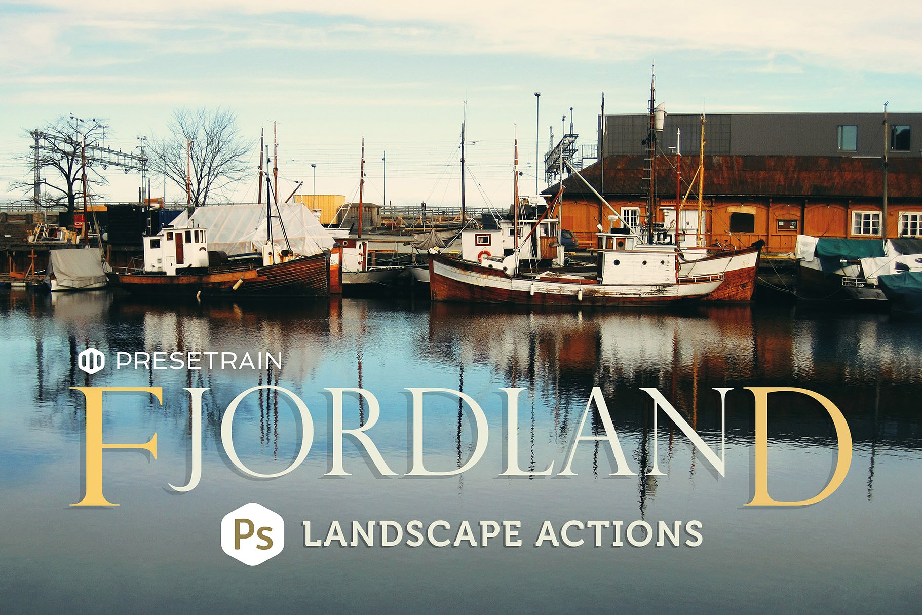 唯美户外风景调色PS动作 Fjordland Landscape PS Actions插图