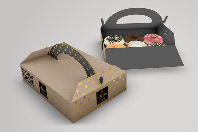 食品糕点包装盒样机模板第4卷 Food Pastry Boxes Vol.4: Packaging Mockups插图(2)