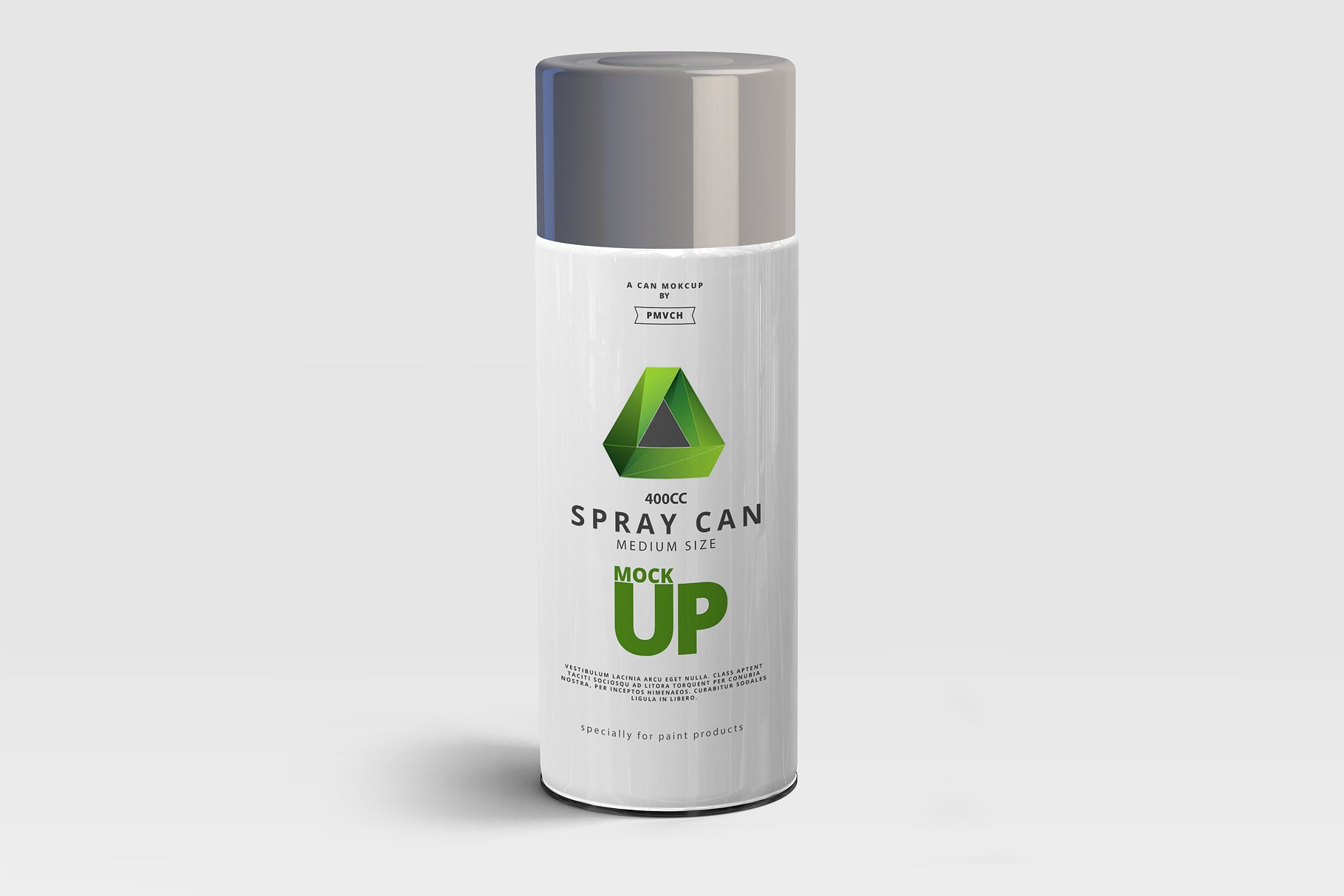 中等尺寸的喷雾罐展示样机 Spray Can Mockup – Medium Size [psd]插图(2)