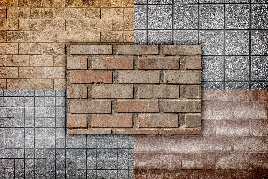 砖石图案纹理素材包1 Brick and Stone Textures Pack 1插图(2)