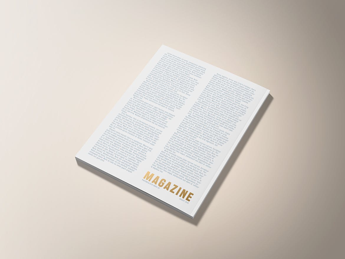 铝箔压印技术美国尺寸标准杂志设计图样机 US Letter Foil Stamping Magazine Mock-Up插图(11)