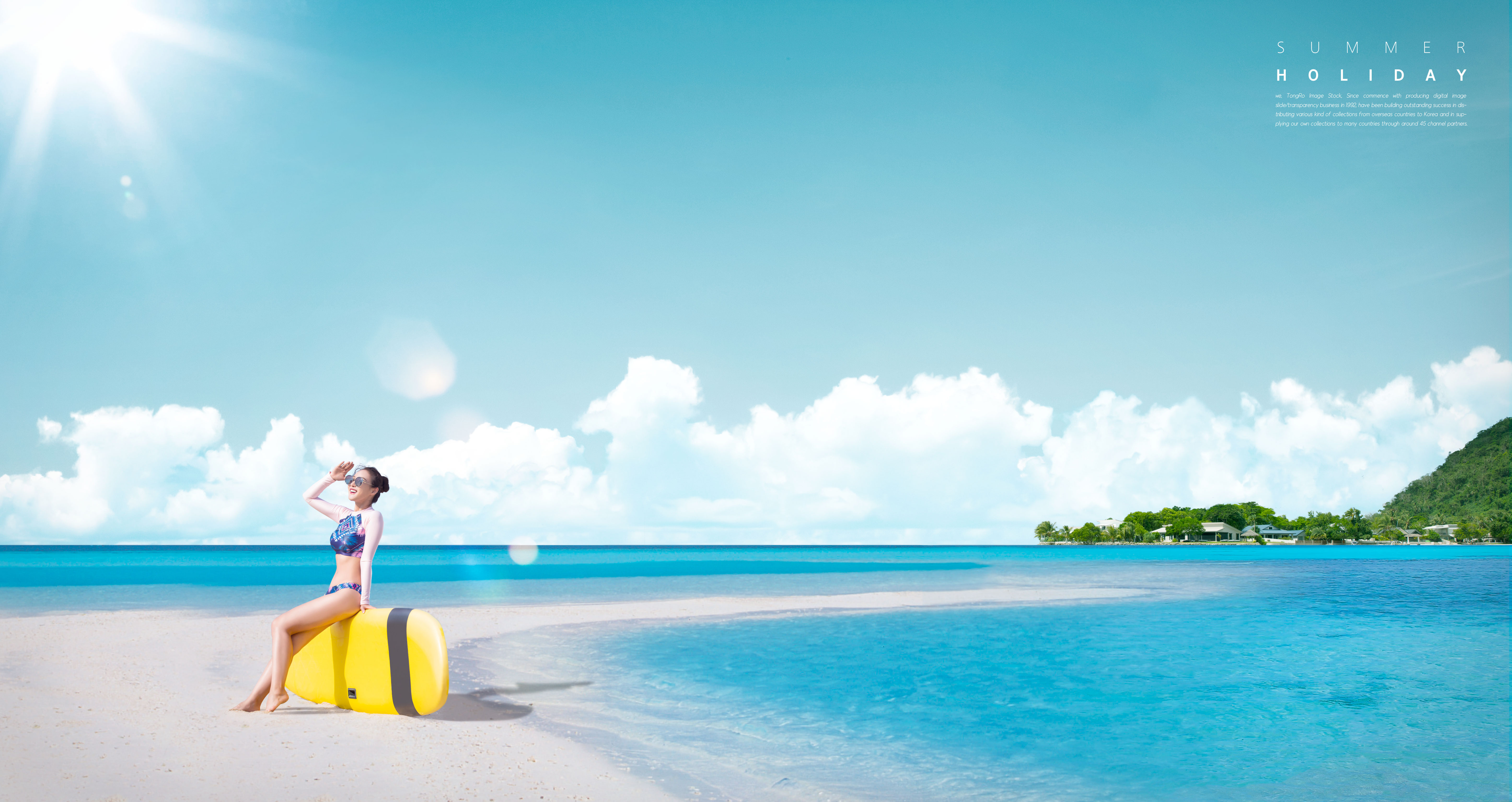 夏季海滩旅行度假活动广告海报模板套装[PSD]插图(3)