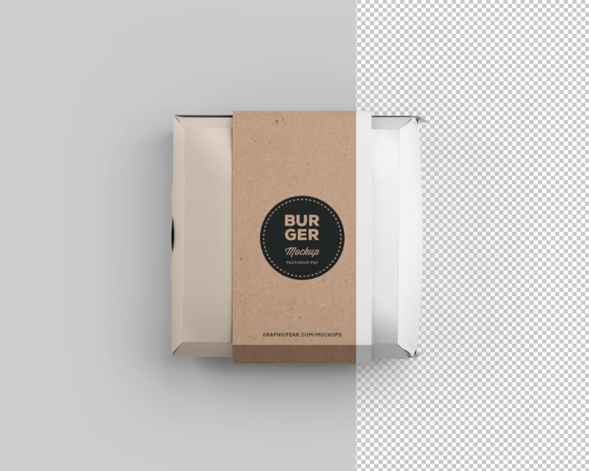 汉堡盒包装设计样机插图(1)