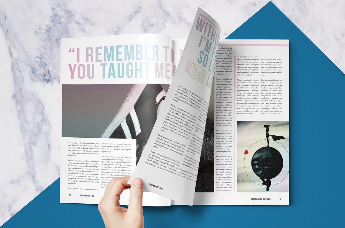 50页创意高端时尚杂志设计模板 50 Pages Creative Magazine插图(2)