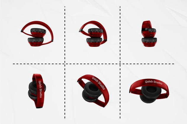 音乐头戴耳机设备样机套装 Headphones Mockup Kit插图(4)