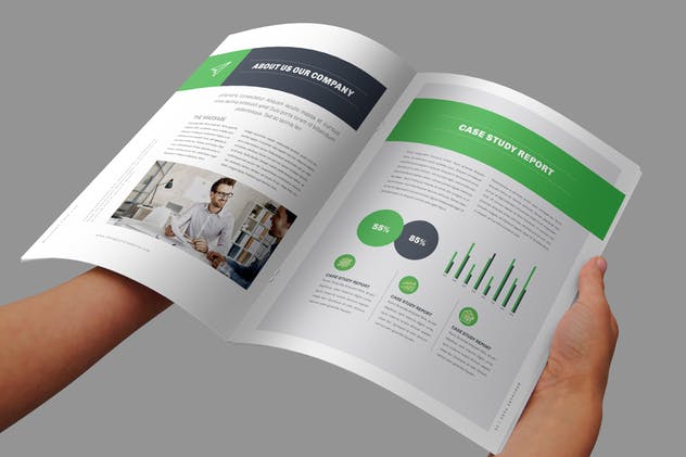 高端品牌企业宣传杂志/画册/商业提案设计模板 Brochure插图(2)