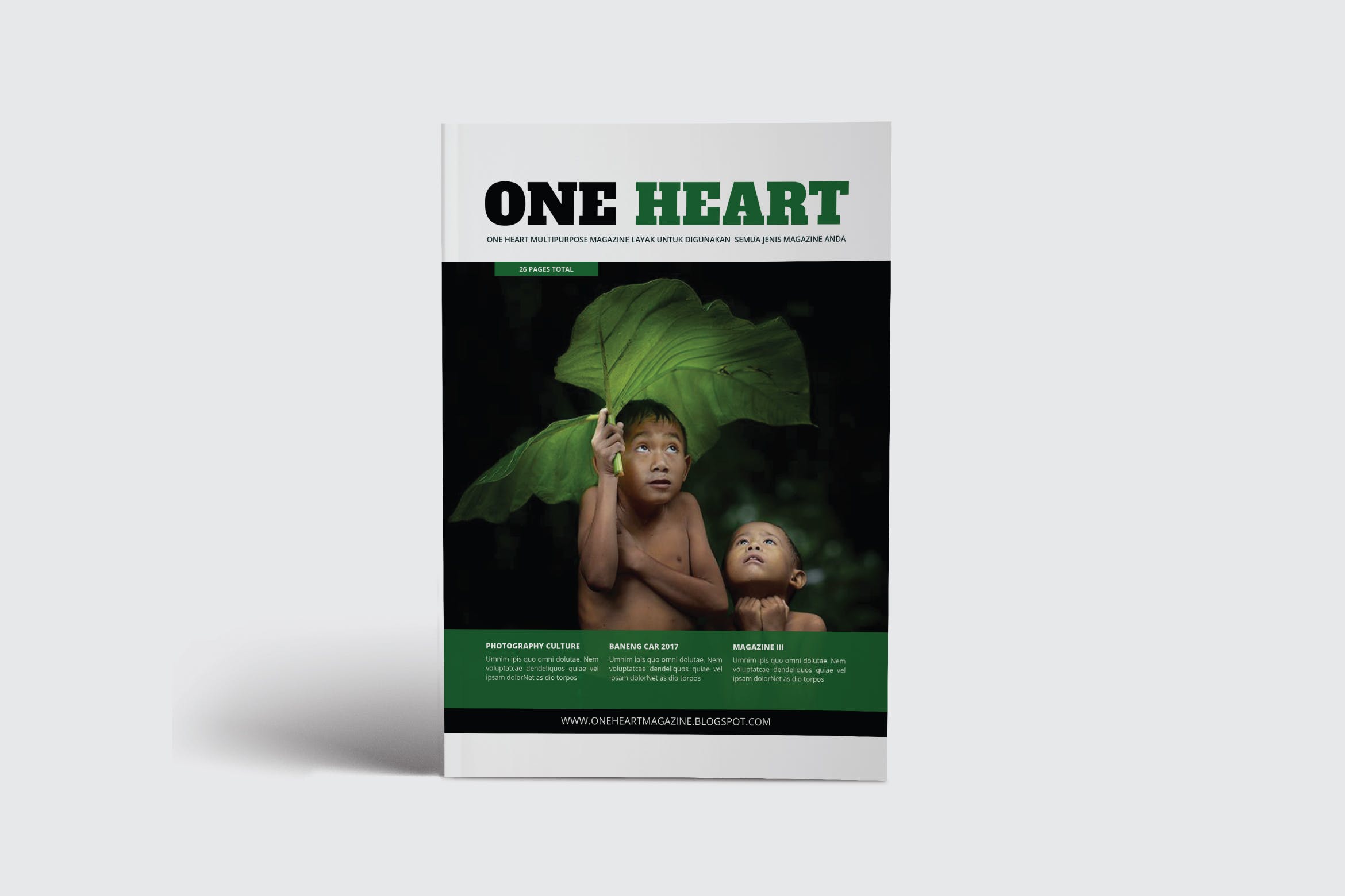 社会/民生/慈善主题杂志设计模板 One Heart Magazine插图