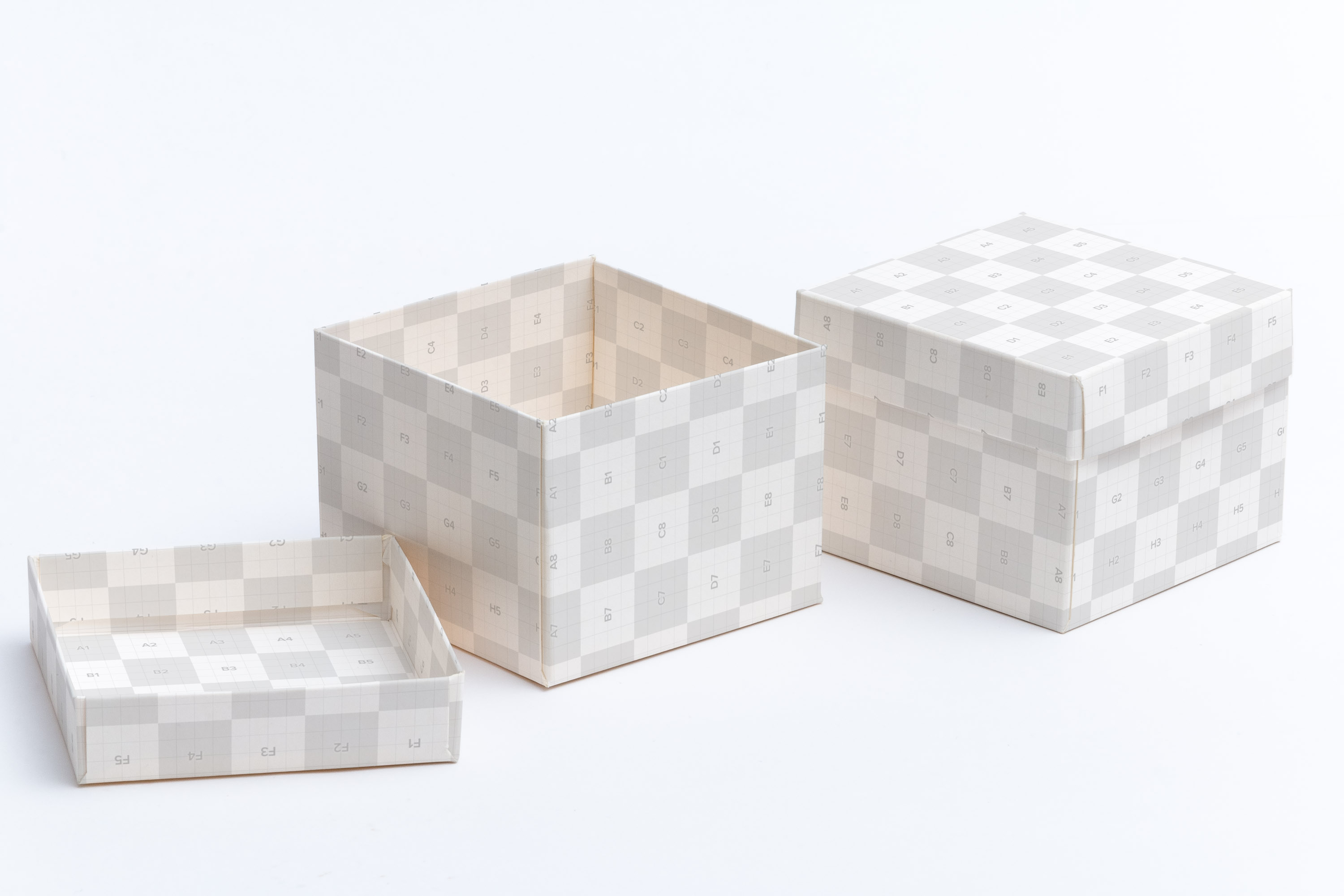 立方体礼品盒包装设计样机模板02 Cube Gift Box Mockup 02插图(2)