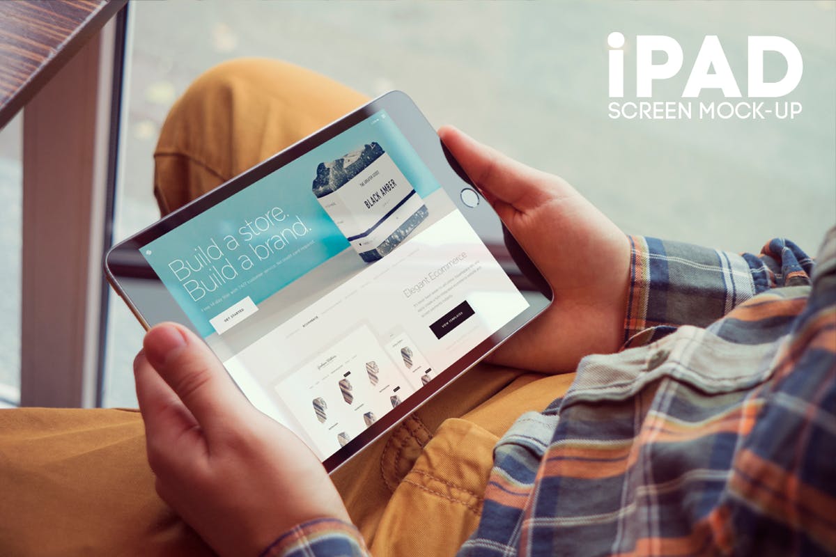 ipad平板电脑屏幕样机模板 iPad Screen Mockup插图
