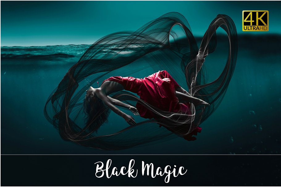 4K分辨率黑魔法叠层背景素材 4K Black Magic Overlays插图