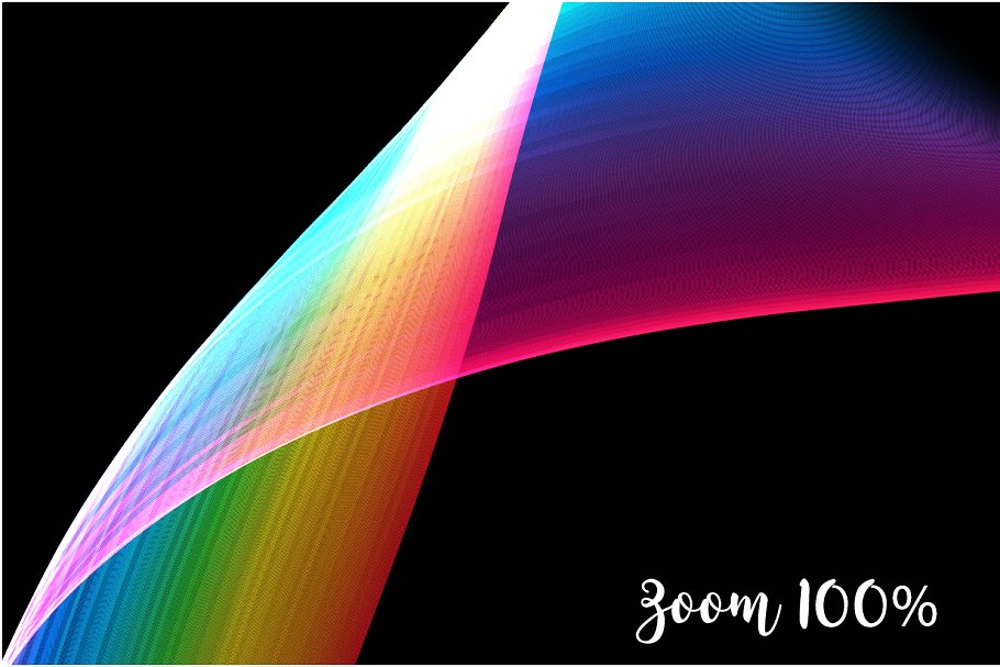 5K高分辨率彩虹柔和线条叠层背景 5K Rainbow Soft Lines Overlays插图(2)