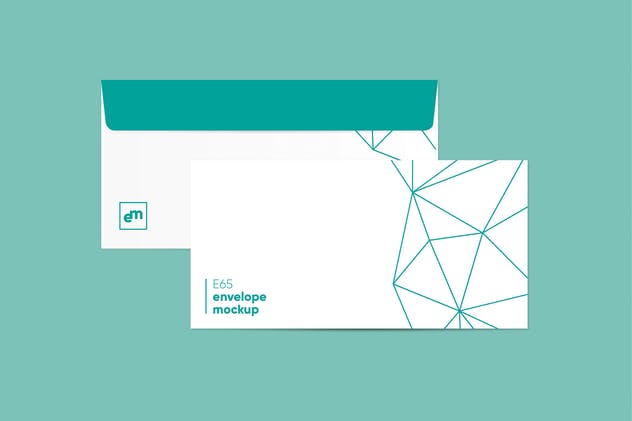 简约设计信封样机模板 Envelope Mockup插图(2)