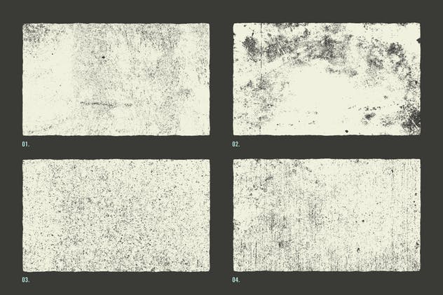 10款砂砾混凝土复古矢量纹理素材 Gritty Concrete Textures插图(2)