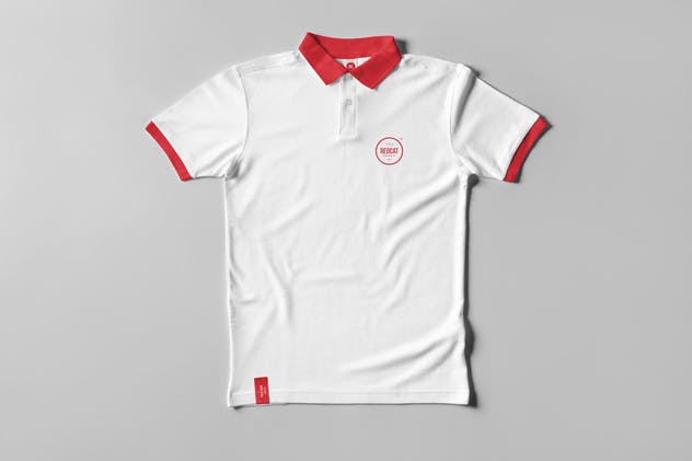 Polo衬衫样机模板 Polo Shirt Mock-up插图(1)