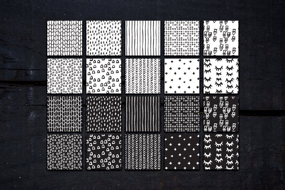 大胆极简主义纹理图案 Bold Minimalist Pattern Collection插图(5)