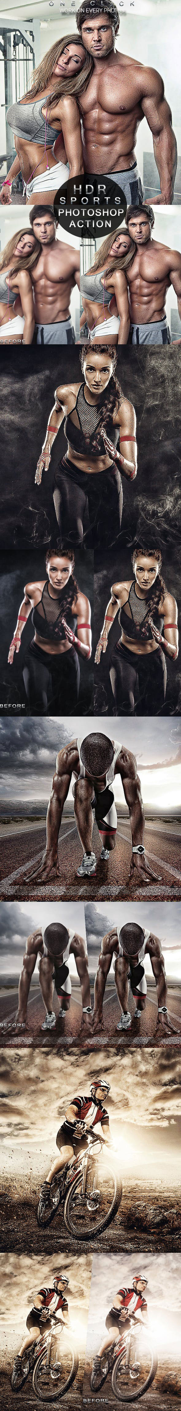 专业户外健身运动照片HDR处理的Photoshop动作 PRO Sports Photoshop Action [atn]插图