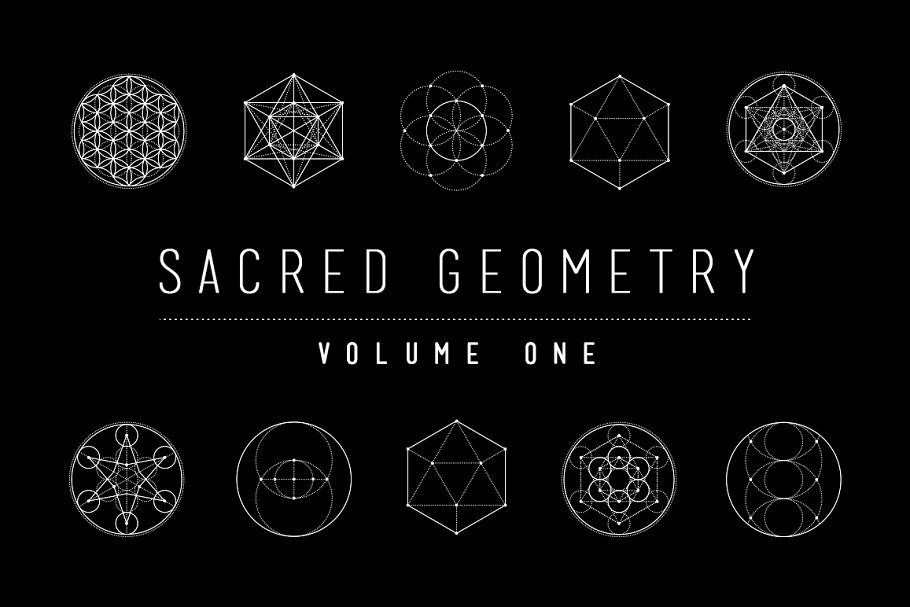 宗教几何矢量图形包 Sacred Geometry Vector Pack Vol. 1插图(1)