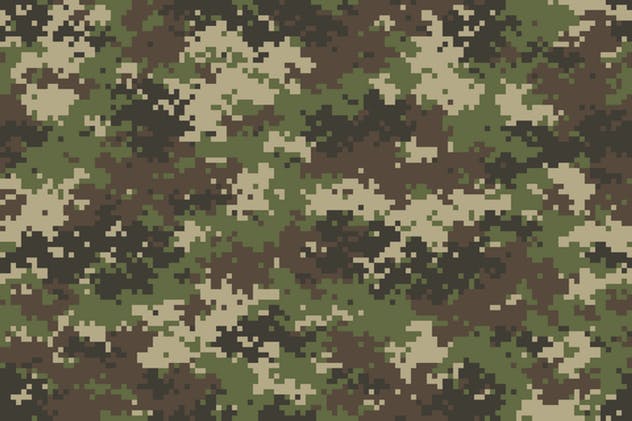 军事迷彩风格印花图案无缝纹理 Camouflage Seamless Patterns插图(3)