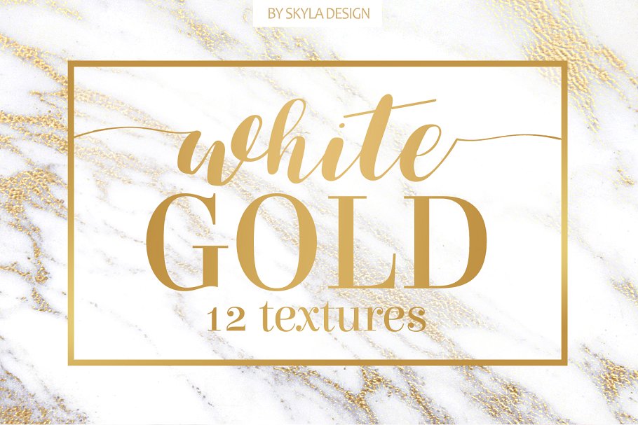 人造白金大理石纹理背景 White gold marble texture background插图