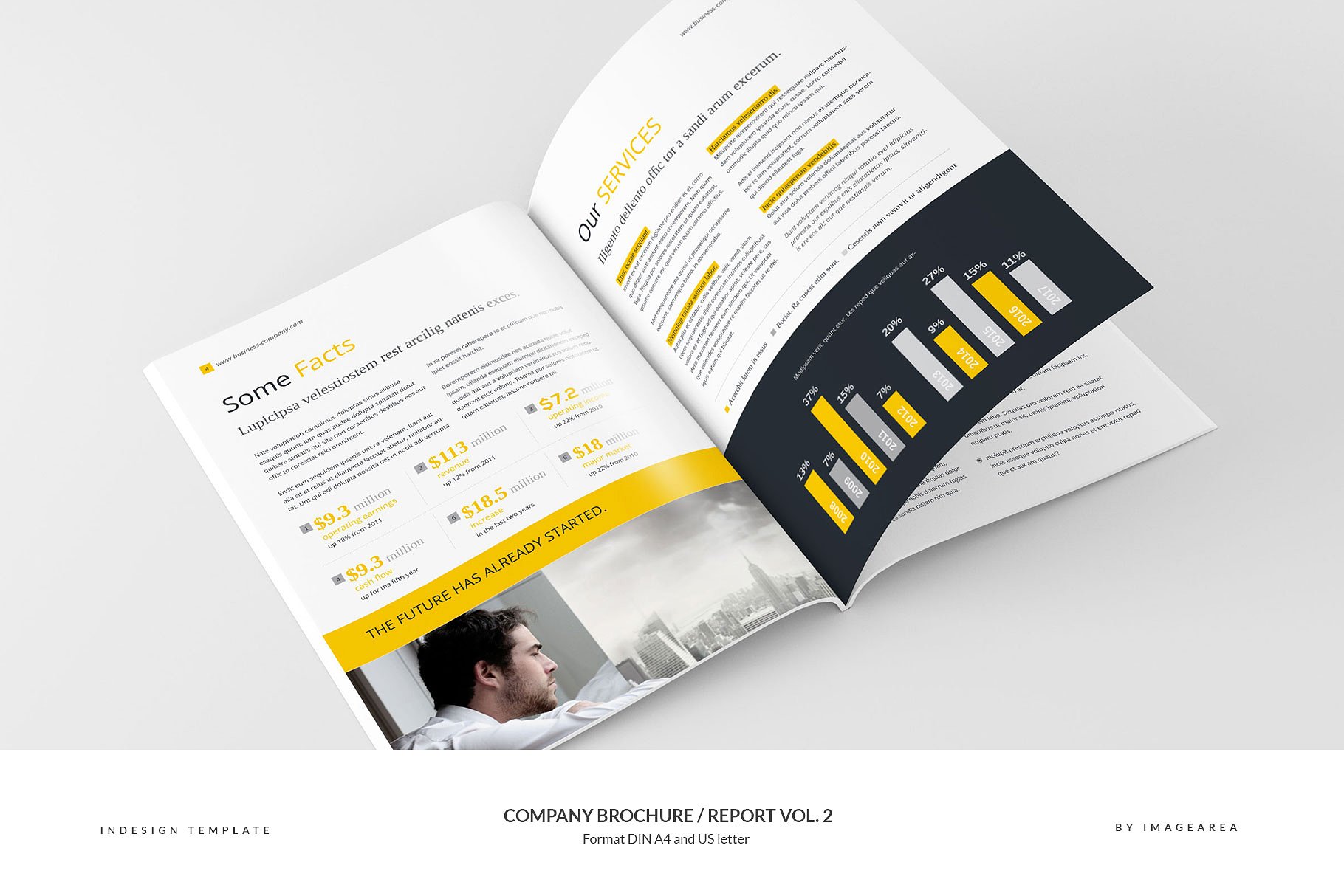 企业品牌宣传画册/企业年报设计模板v2 Company Brochure / Report Vol. 2插图(3)