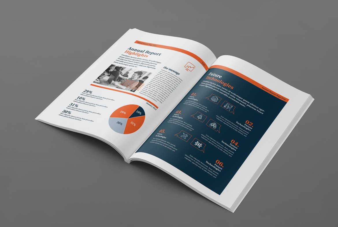 企业/行业年度报告（画册）设计模板 Annual Report Template插图(12)
