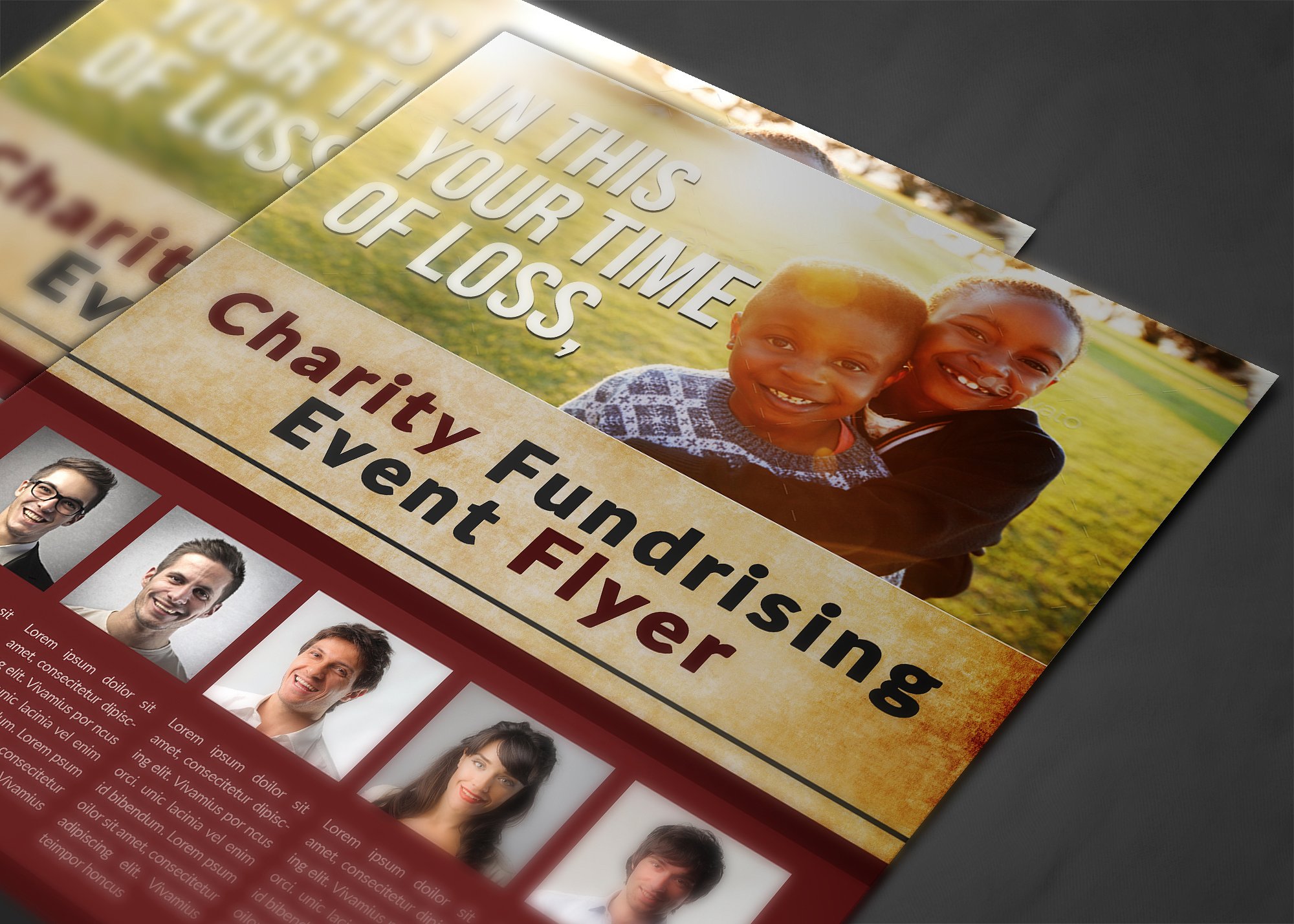 慈善基金会推广设计传单模板 Charity Fundrising Flyer Templates插图(3)