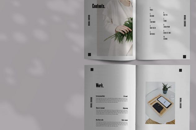16页企业合作案例/产品目录画册设计模板 Millenial – Brochure Template插图(2)