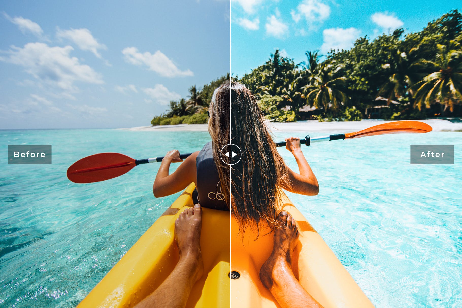 浪漫海景写真摄影照片后期处理LR预设 Kauai Mobile & Desktop Lightroom Presets插图(2)