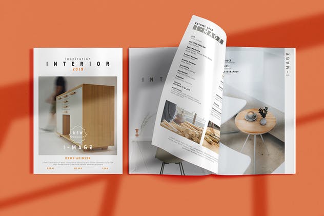 室内装修设计杂志设计模板 Interior Magazine插图(2)