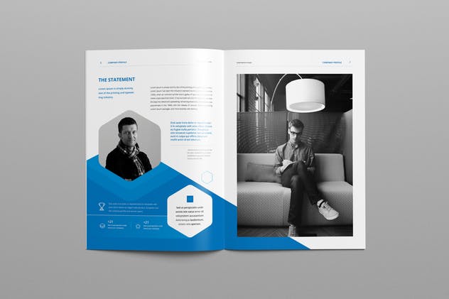 一套简约专业企业画册设计模板下载 Company Profile插图(4)