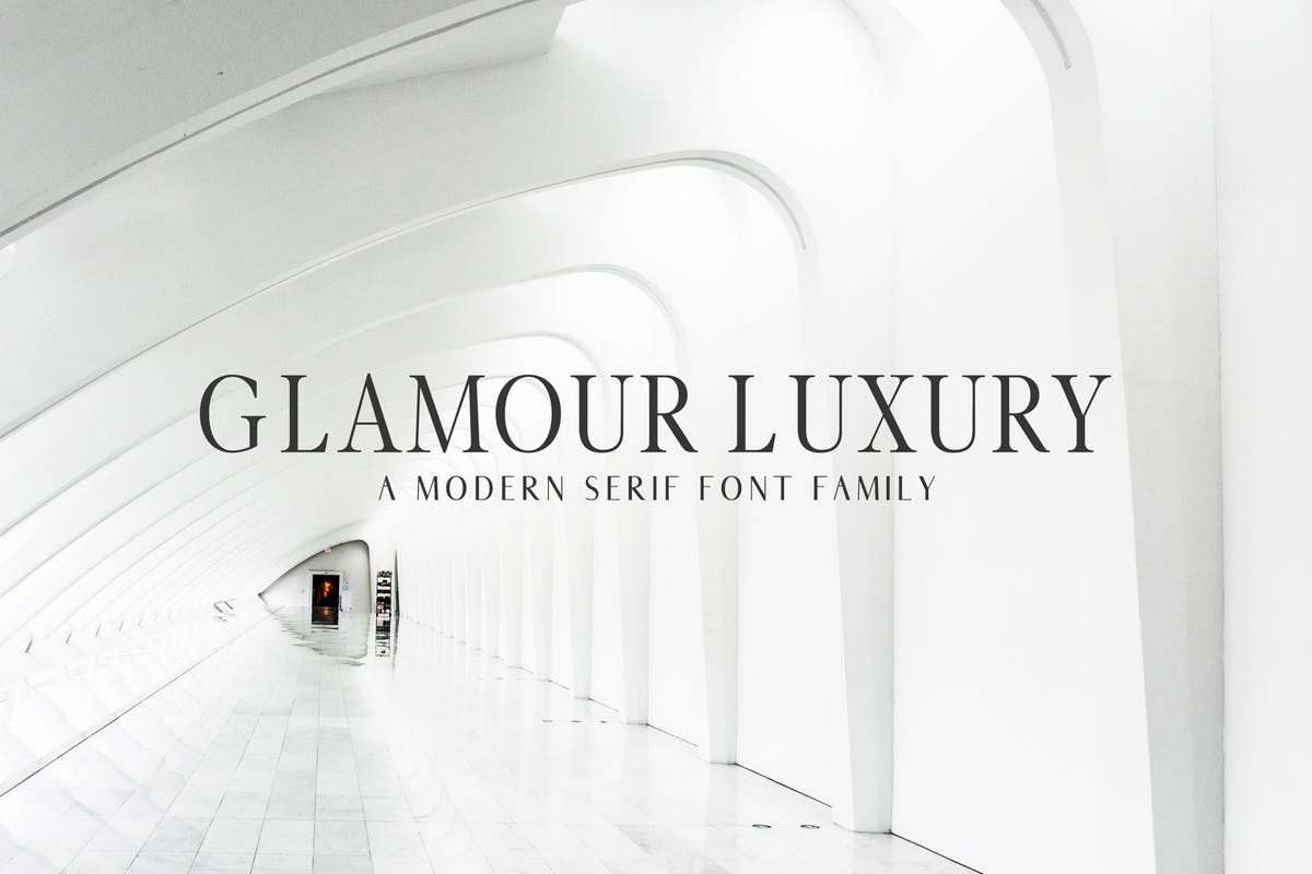现代极简衬线字体家族 Glamour Luxury Serif Font Family插图