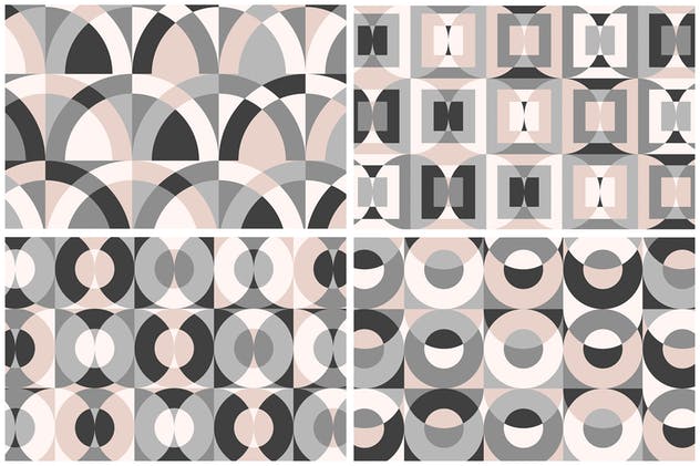 俏皮可爱柔和色调几何图案纹理素材 Geometric Play Patterns + Tiles插图(11)