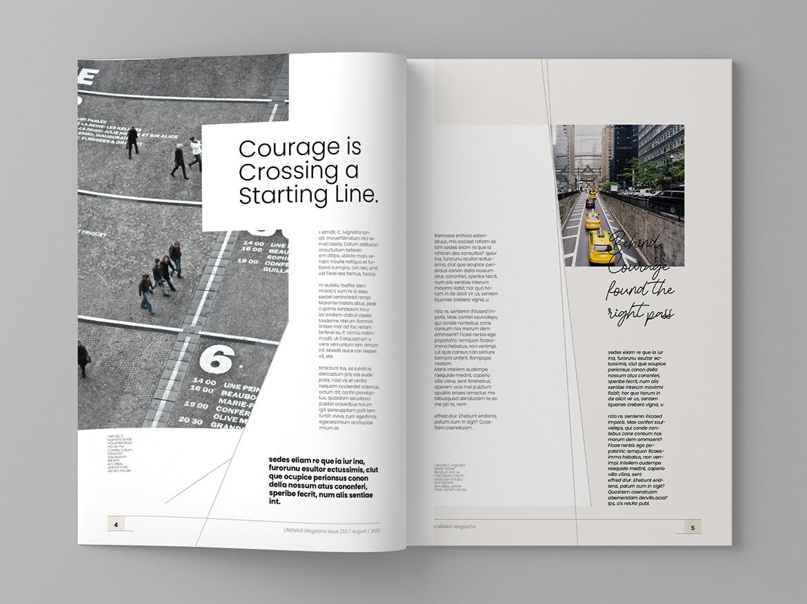 高端企业文化杂志设计模板 Linemag – Magazine Template插图(3)